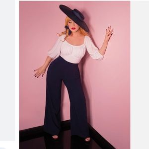 Vacation Pants in Navy - Vixen by Micheline Pitt - 2X